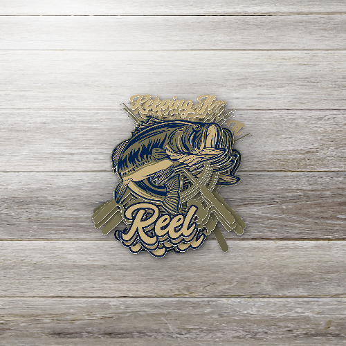 Keep-it-Reel Bass Fish Sticker