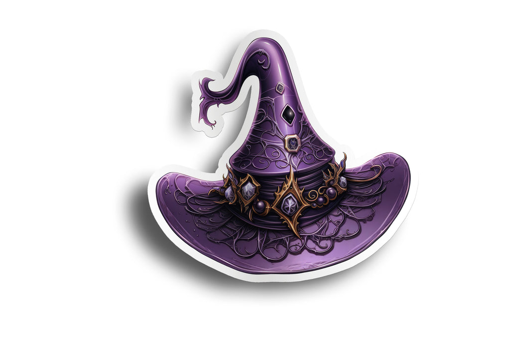 Lavender Witch Hat Sticker