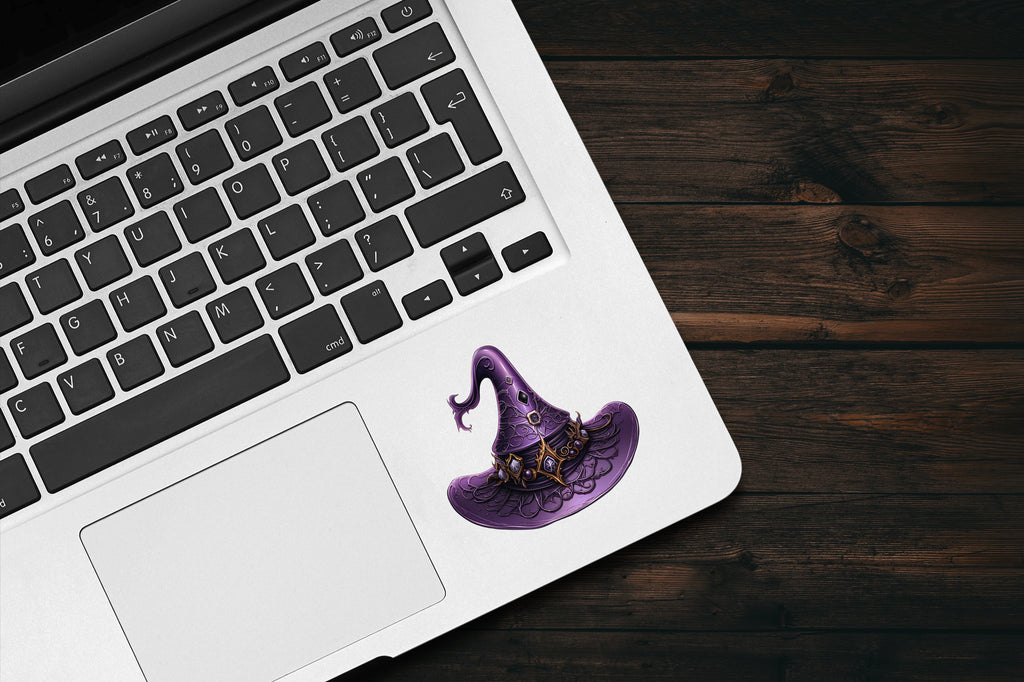 Lavender Witch Hat Sticker