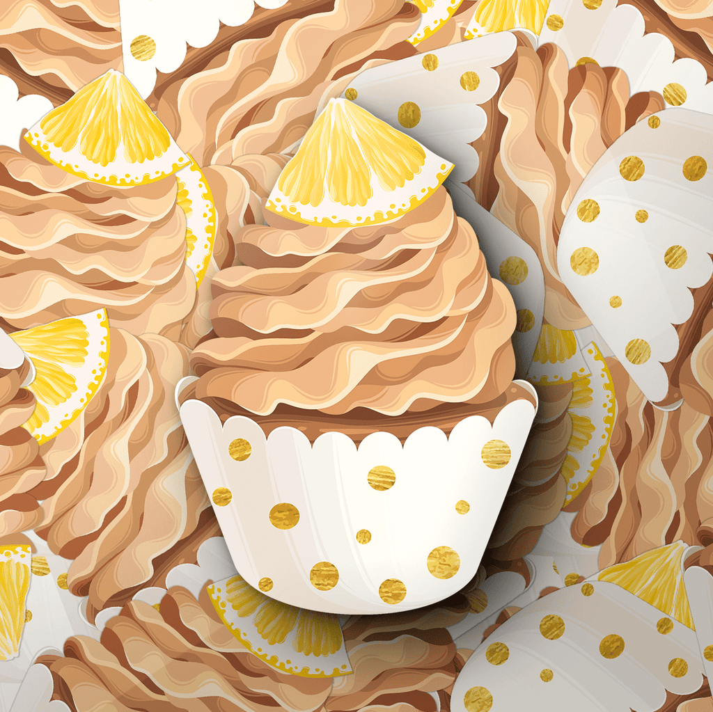 Lemon Top Cupcake Sticker