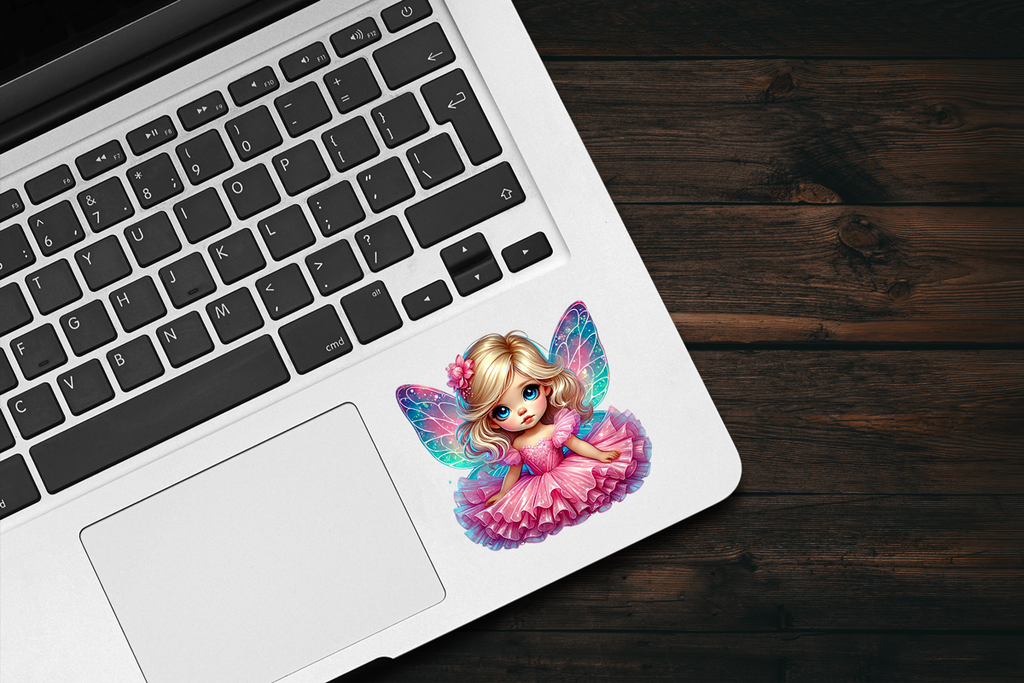 Pink Fairy Little Girl Sticker