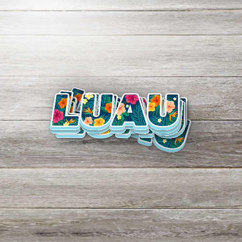 Hawaiian Luau Sticker