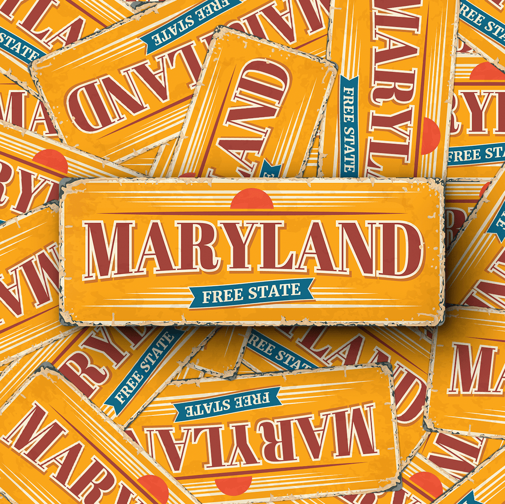 Maryland State Vintage Sticker