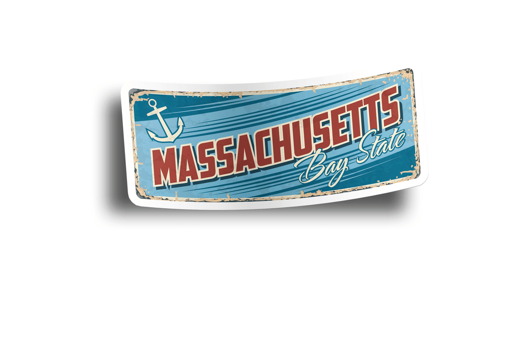 Massachusetts State Vintage Sticker