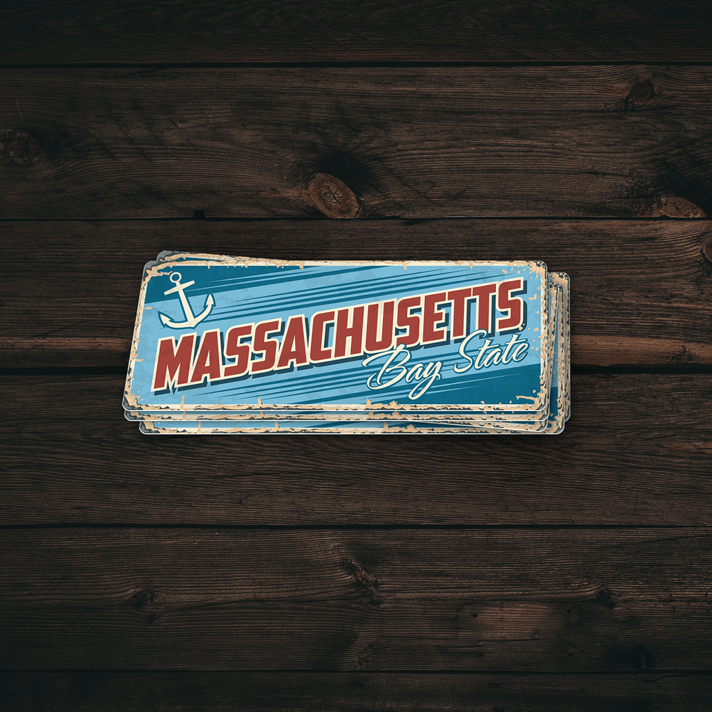 Massachusetts State Vintage Sticker