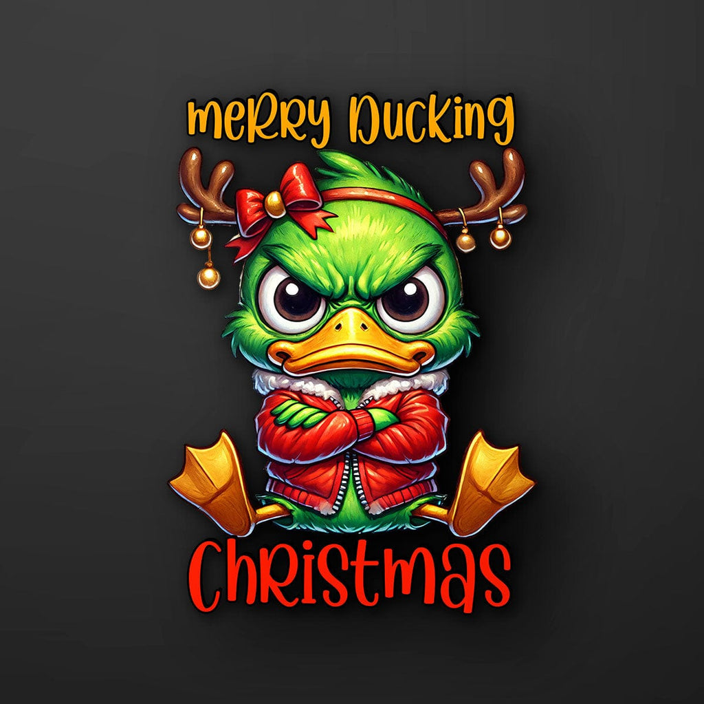 Merry Ducking Christmas Sticker