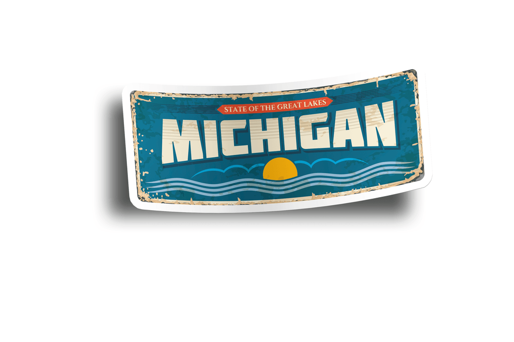 Michigan State Vintage Sticker