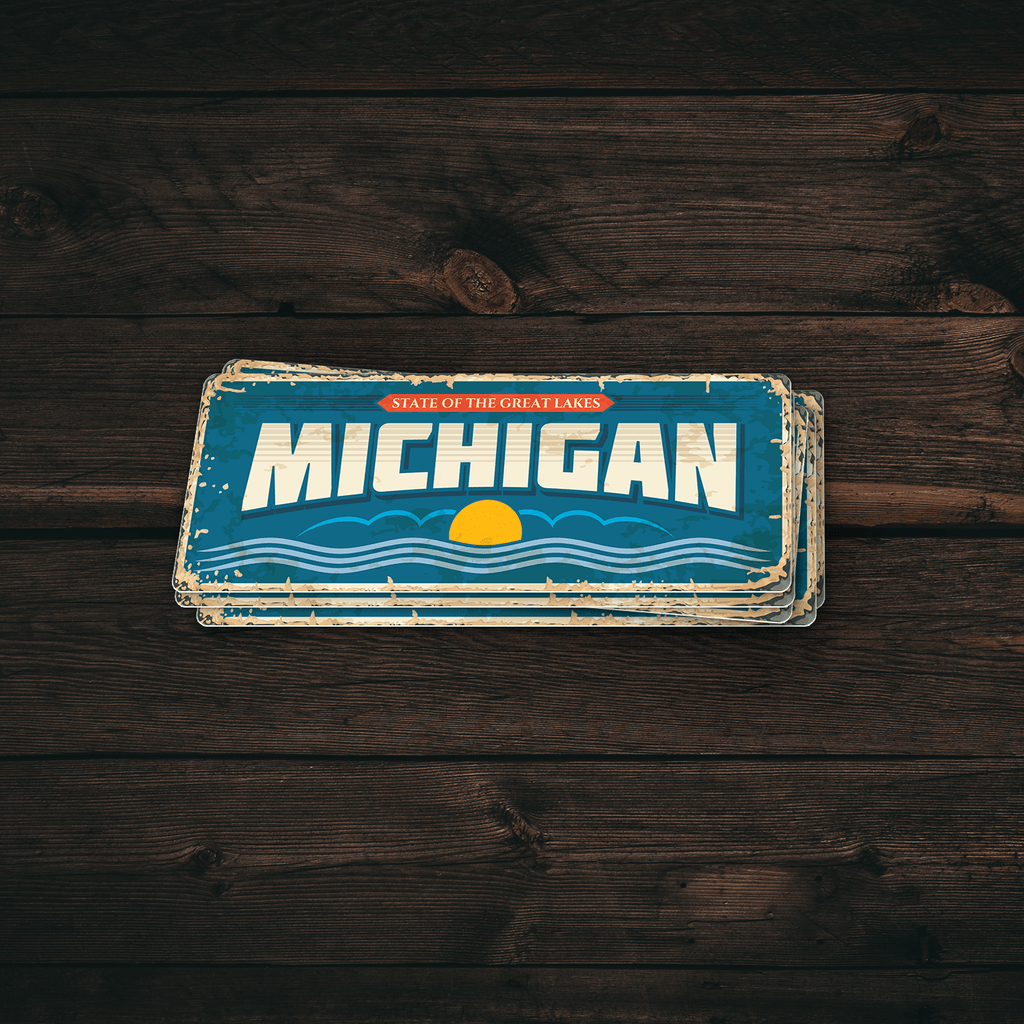 Michigan State Vintage Sticker