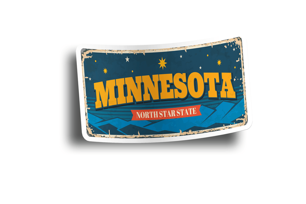 Minnesota State Vintage Sticker