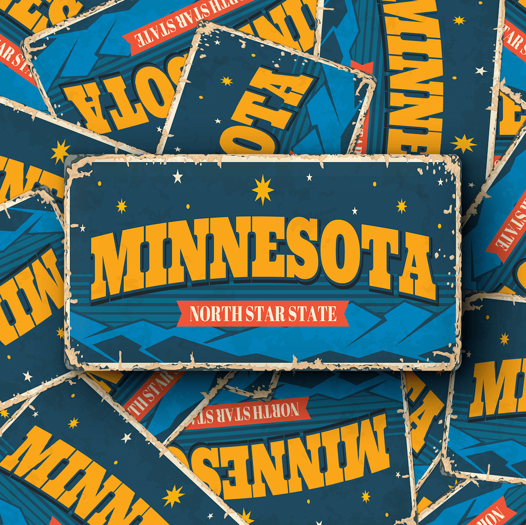 Minnesota State Vintage Sticker