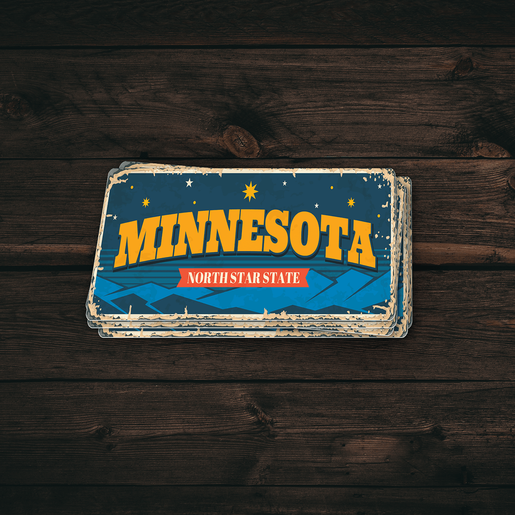 Minnesota State Vintage Sticker