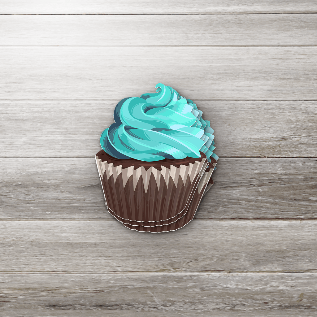 Mint Chocolate Cupcake Sticker