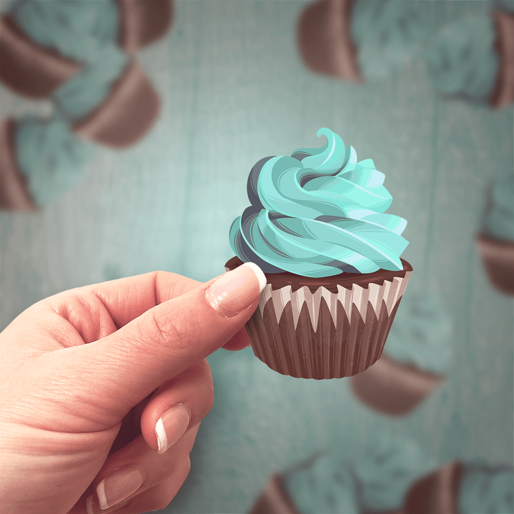 Mint Chocolate Cupcake Sticker