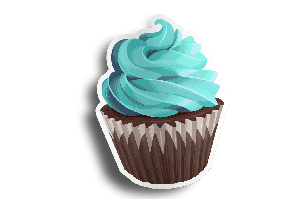 Mint Chocolate Cupcake Sticker