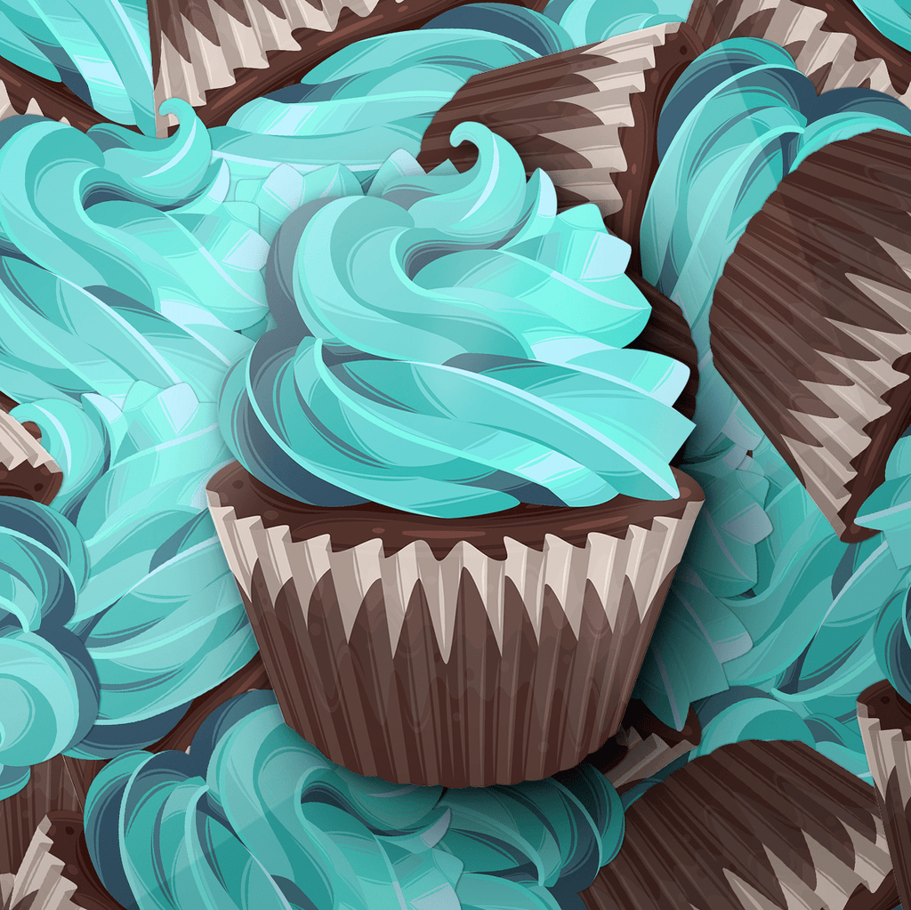 Mint Chocolate Cupcake Sticker