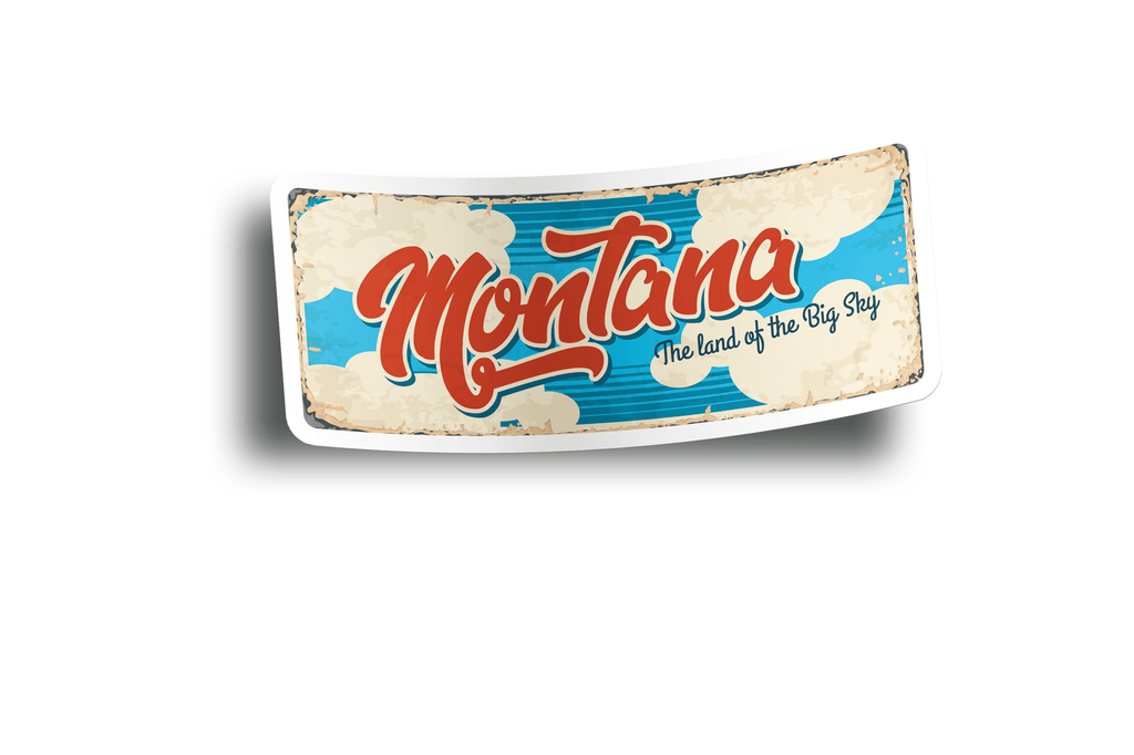 Montana State Vintage Sticker