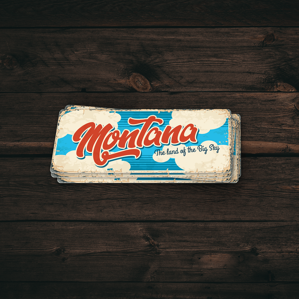 Montana State Vintage Sticker