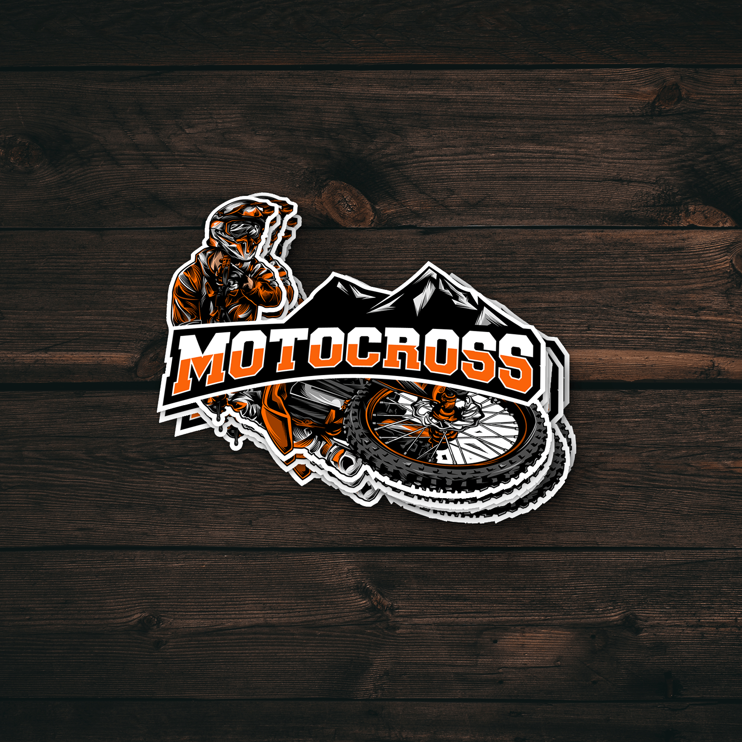 Mx Store Sticker Motocross Rider Sticker – Piggy Print Stickers