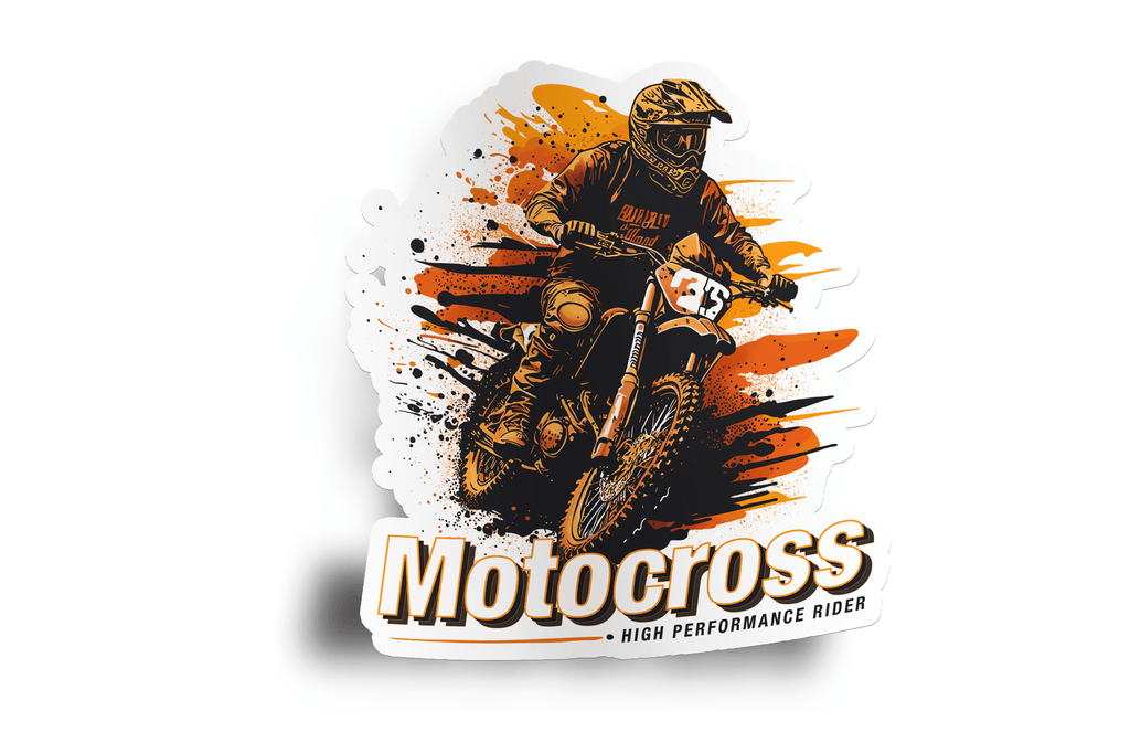 Motocross Rider Sticker