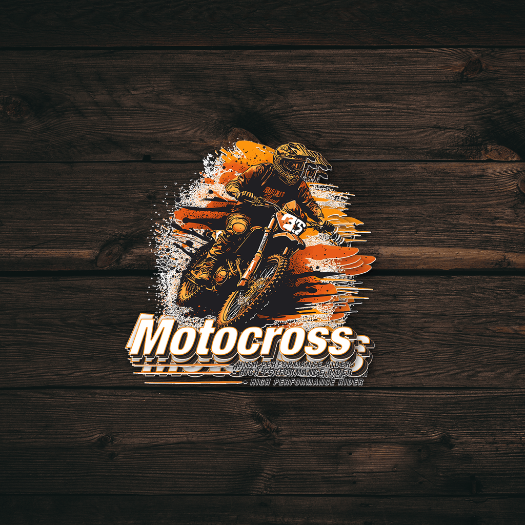 Motocross Rider Sticker