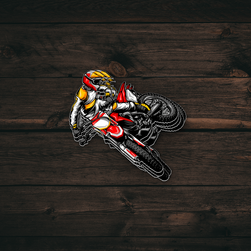 Supercross Rider Sticker