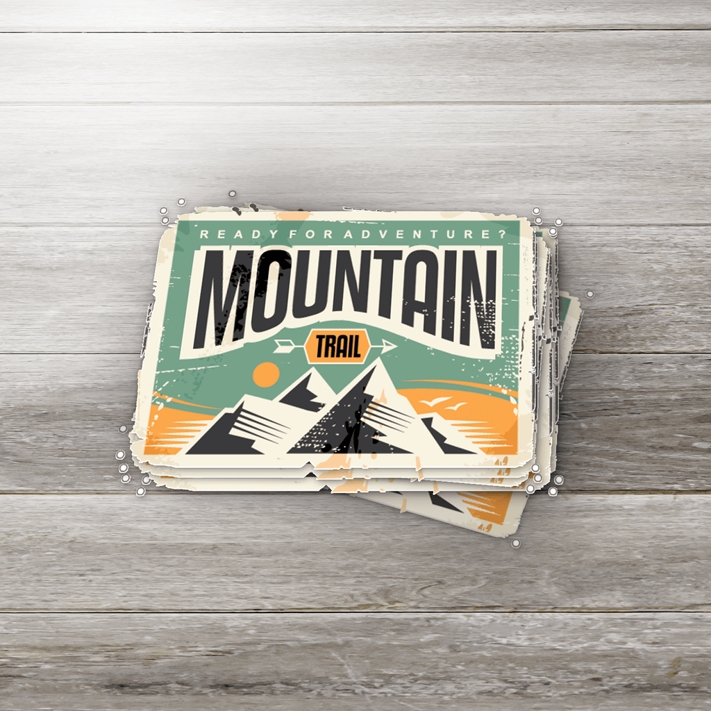 Mountain Trail Vintage Sticker