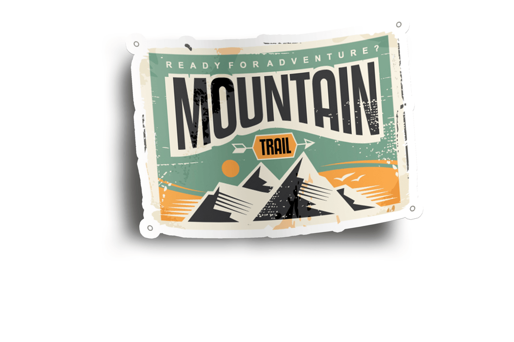 Mountain Trail Vintage Sticker