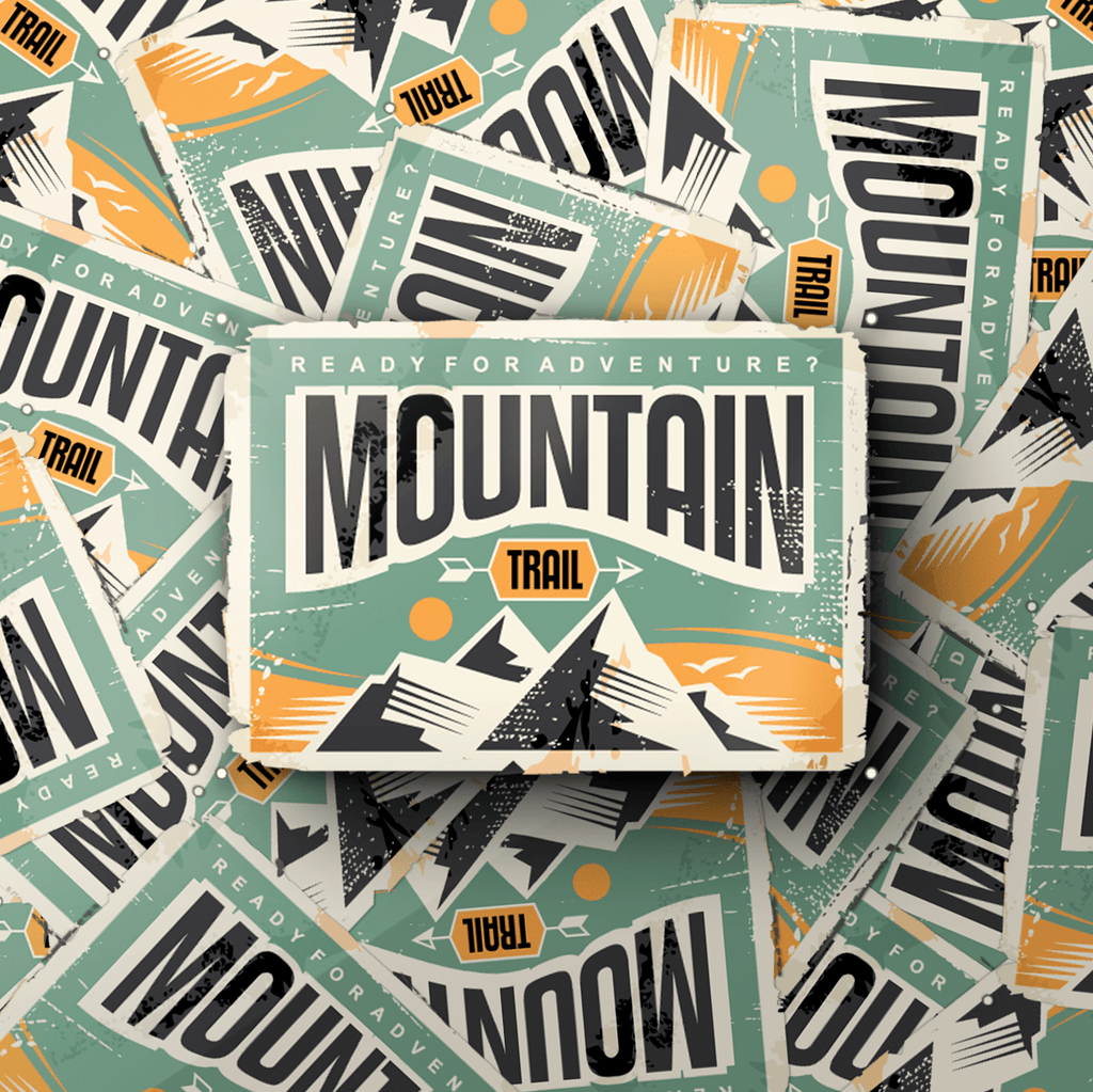 Mountain Trail Vintage Sticker