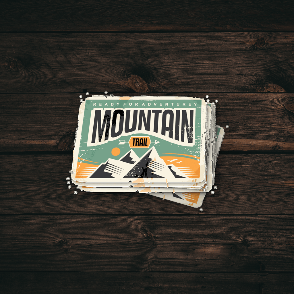 Mountain Trail Vintage Sticker