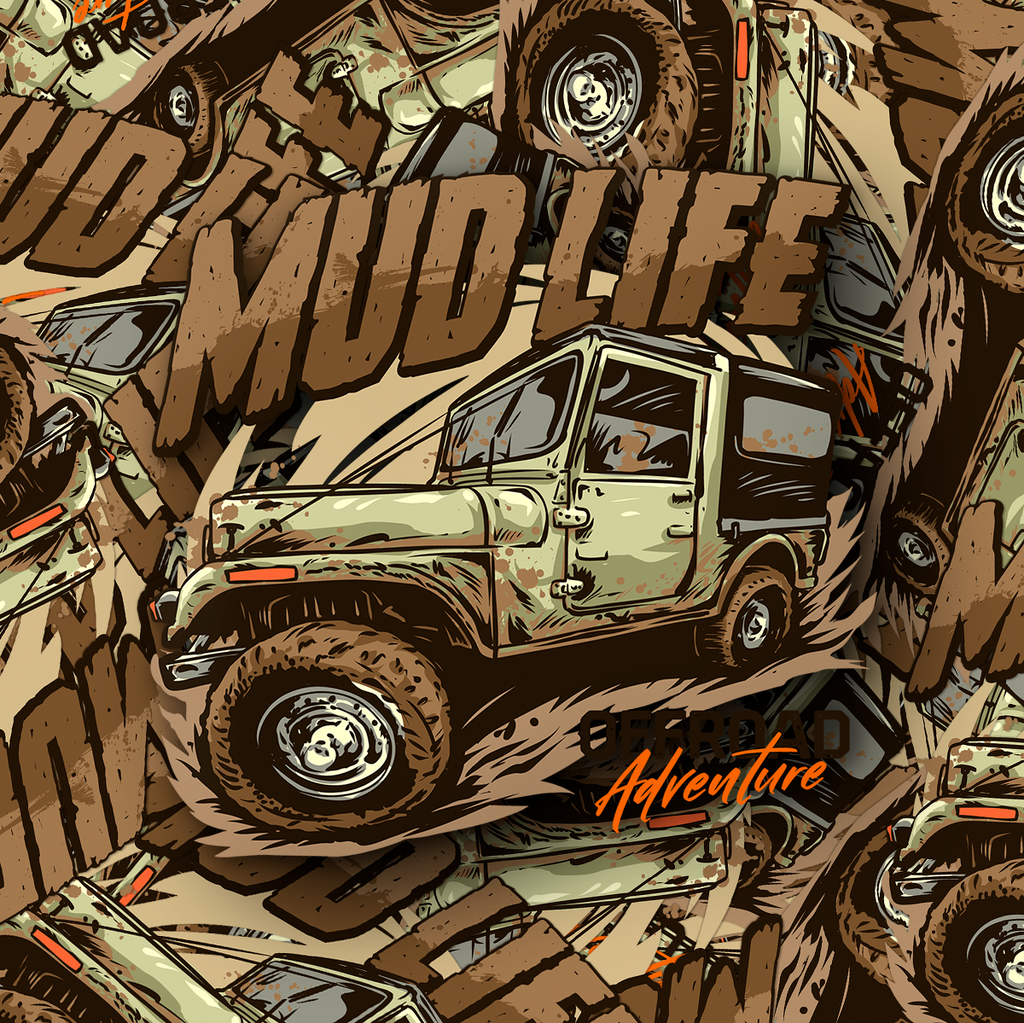 Mud Life Jeep Sticker