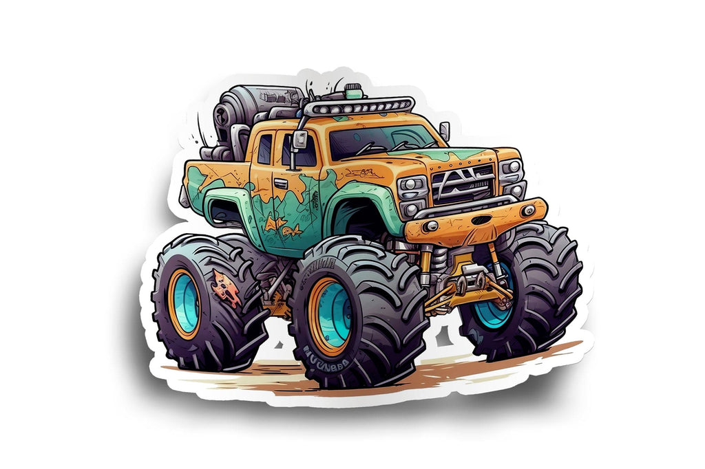 Mud Stomper Monster Truck Sticker