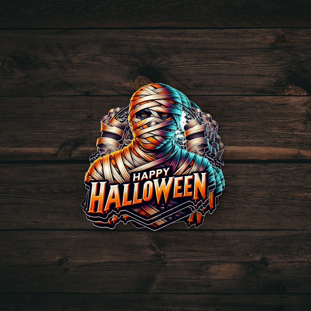 Mummy Halloween Sticker