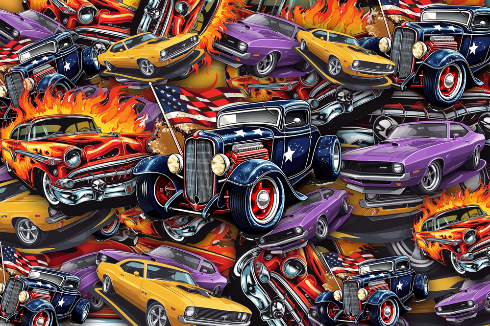 Muscle Car Sticker Collection