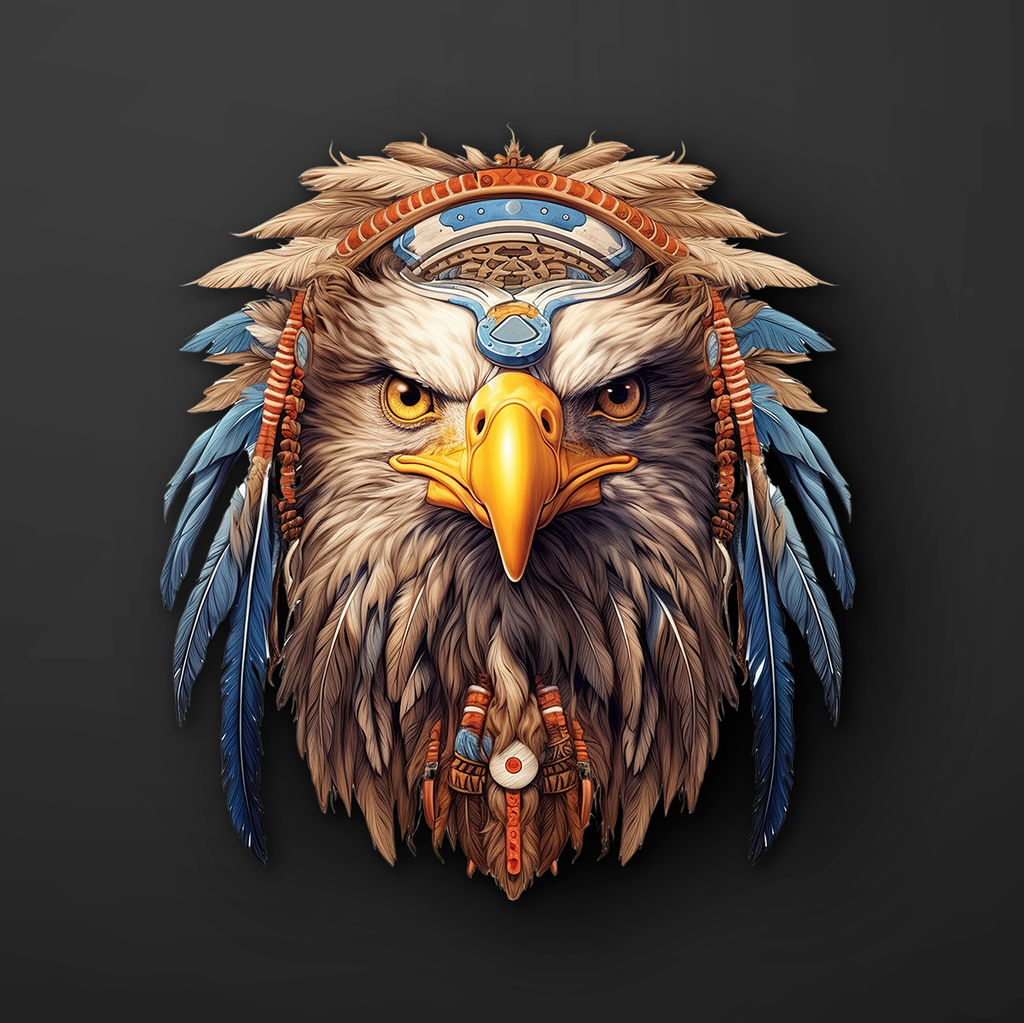 Native American Eagle Sticker