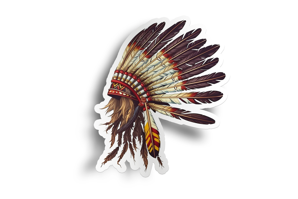 Indigenous Headdress Sticker