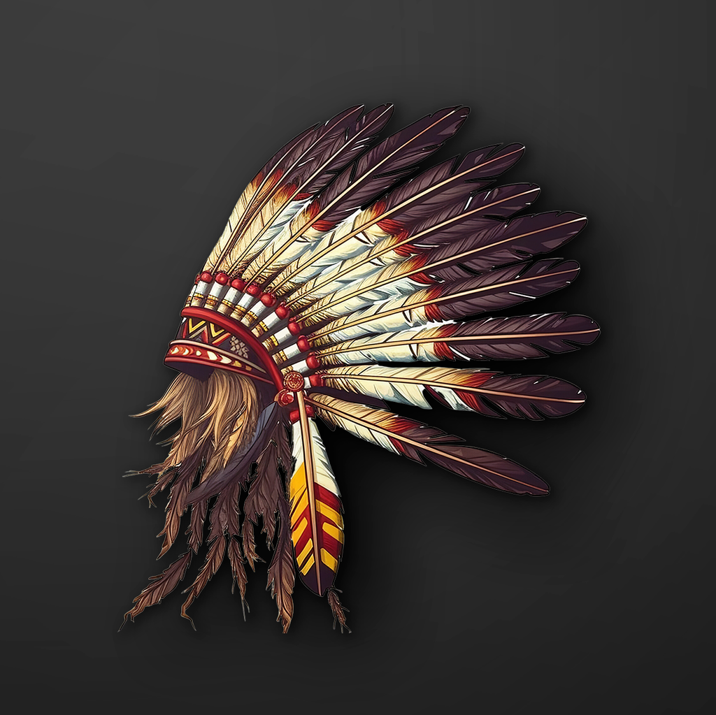 Indigenous Headdress Sticker