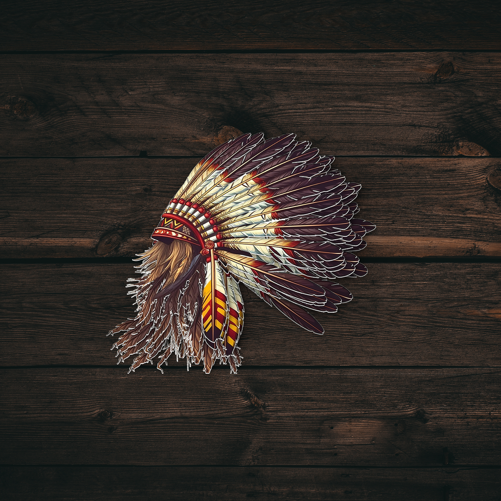 Indigenous Headdress Sticker