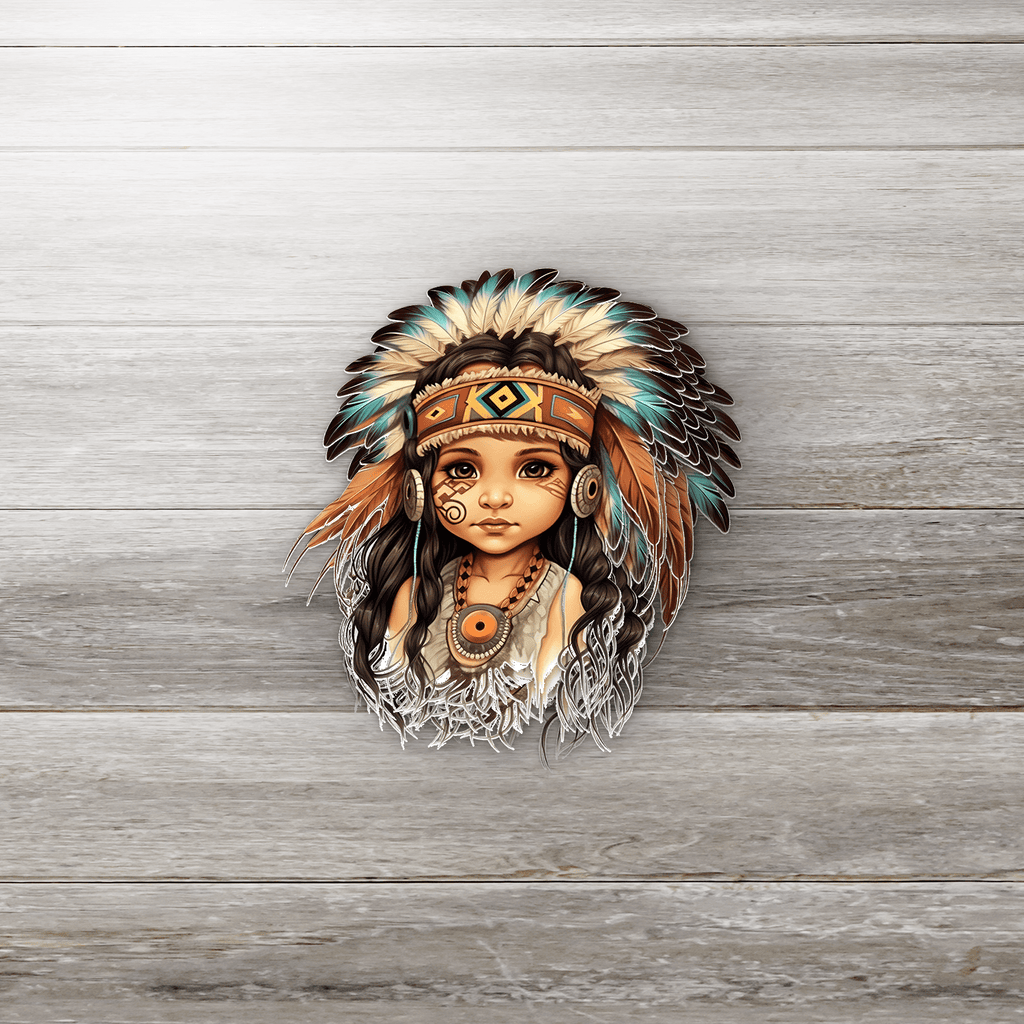 Native Girl Sticker