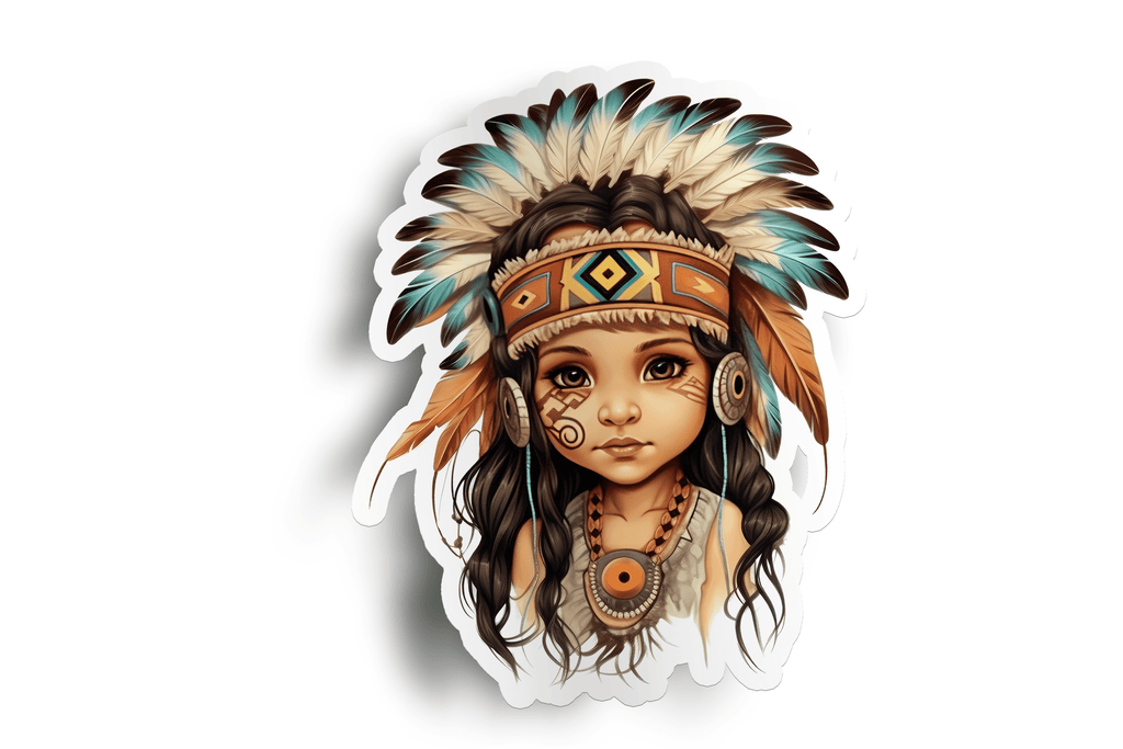 Native Girl Sticker