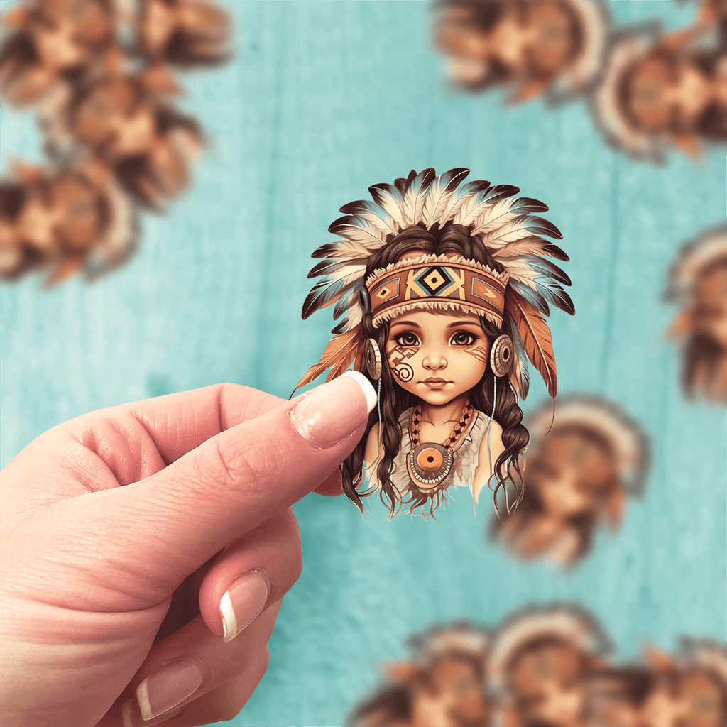 Native Girl Sticker