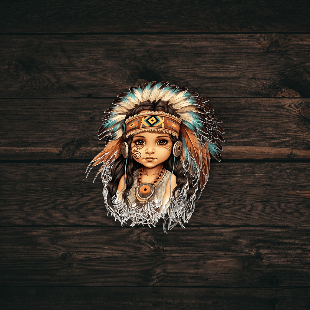 Native Girl Sticker