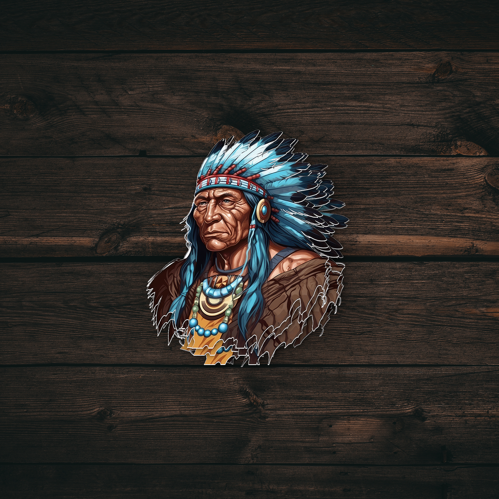 Indian Chief Elder Sticker