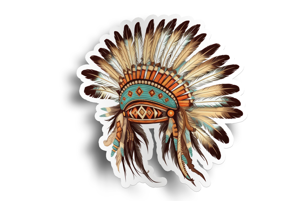 native-indian-headdress-sticker