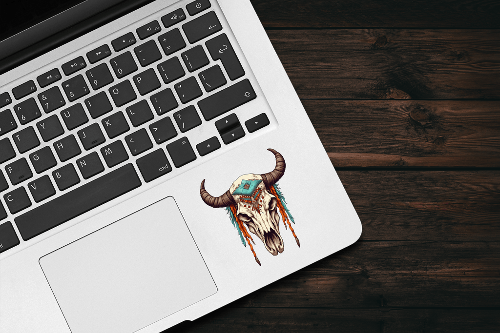 Cow Skull Native Sticker