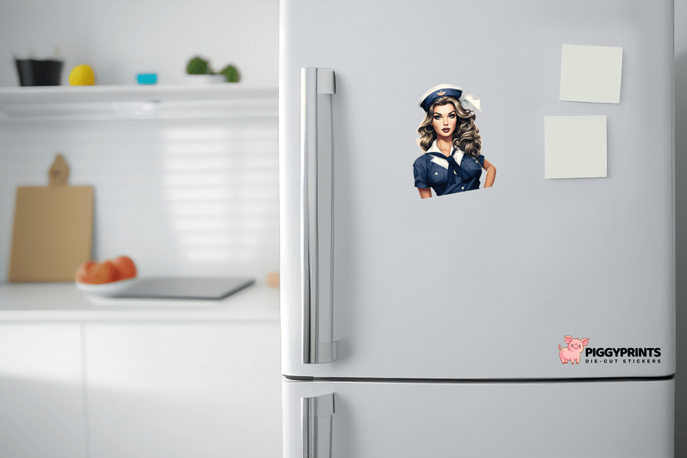 Navy Pin-Up Girl Magnet