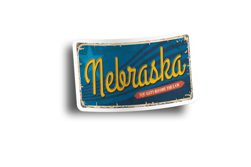 Nebraska State Vintage Sticker