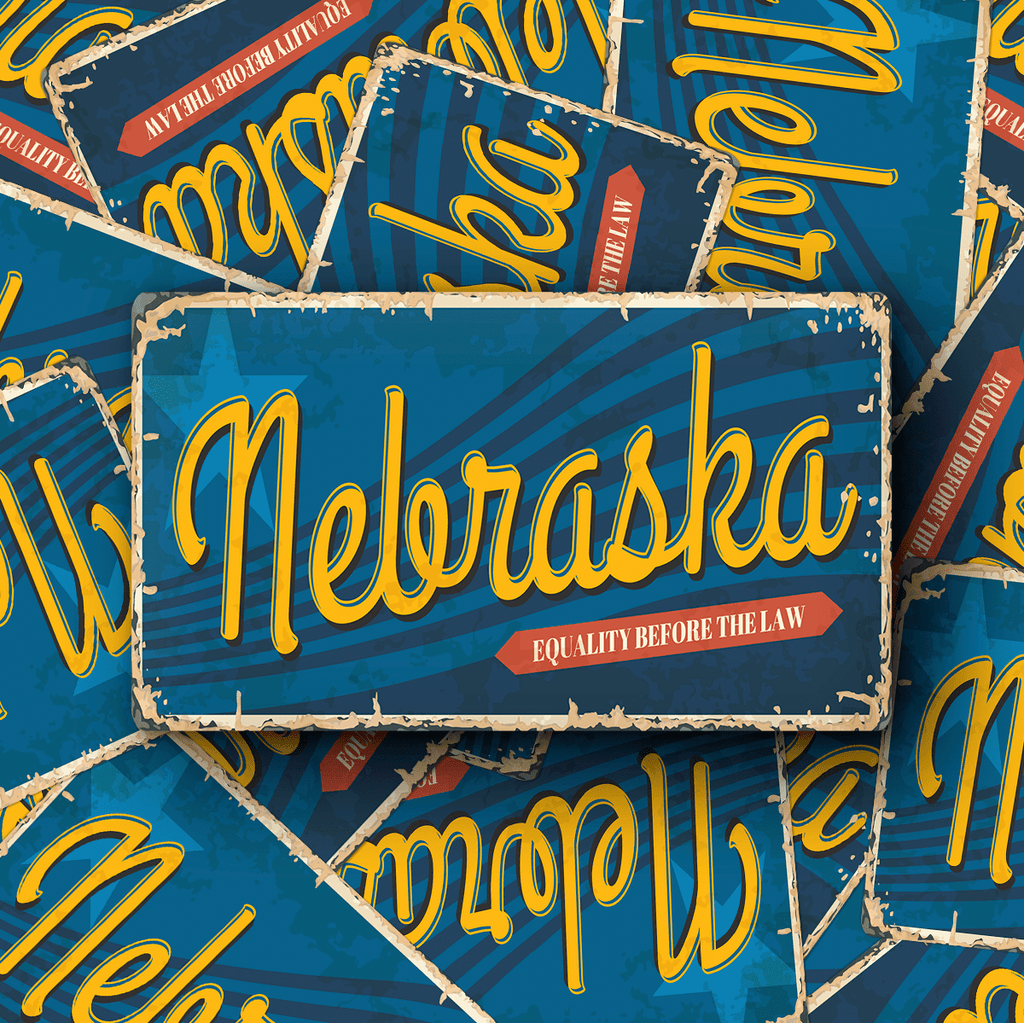 Nebraska State Vintage Sticker