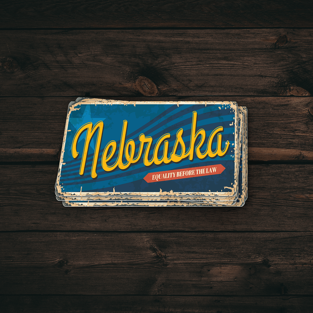 Nebraska State Vintage Sticker