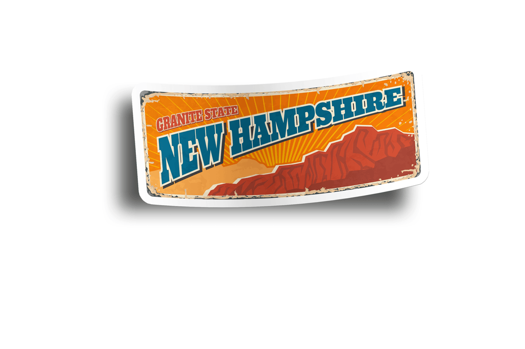 New Hampshire State Vintage Sticker