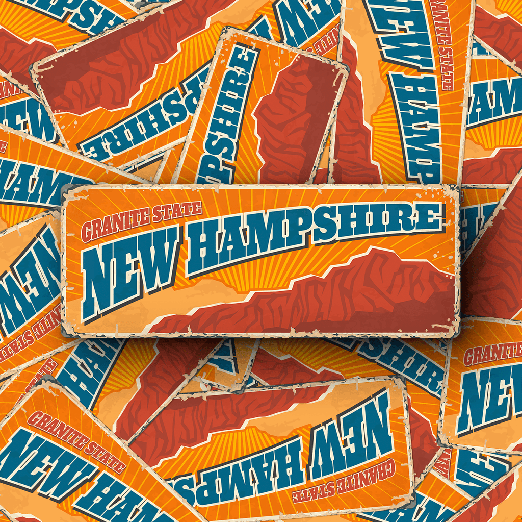 New Hampshire State Vintage Sticker